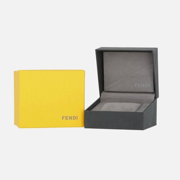 Fendi Womens Gold 19mm Diamond Watch
